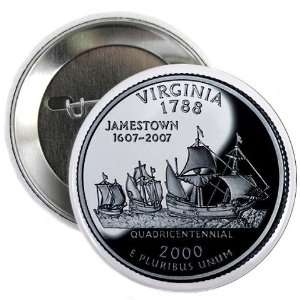   Quarter Mint Image 2.25 inch Pinback Button Badge 