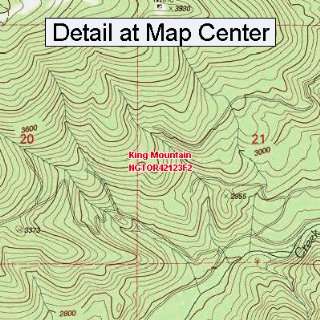  USGS Topographic Quadrangle Map   King Mountain, Oregon 