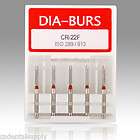 10pcs Diamond Dental Dentist Bur Bits Drill FG 1.6mm CR 22F high 