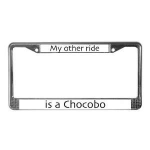  My other ride is a chocobo Humor License Plate Frame by 