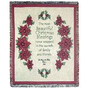 Christmas Blessings Personalized Tapestry