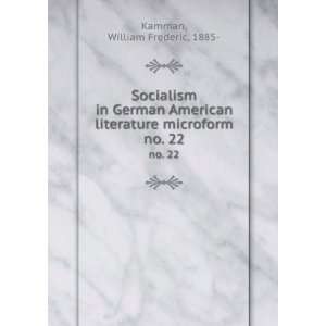   literature microform. no. 22 William Frederic, 1885  Kamman Books