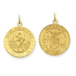   Air Force Saint Christopher Medal Pendant: West Coast Jewelry: Jewelry