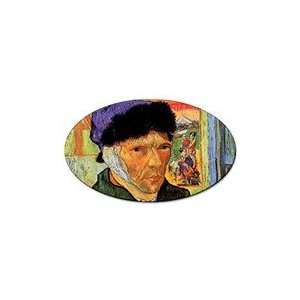  Self Portrait with Bandaged Ear By Vincent Van Gogh Oval 
