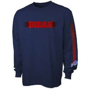 Buffalo Bills Navy Blue Flea Flicker Long Sleeve T shirt:  