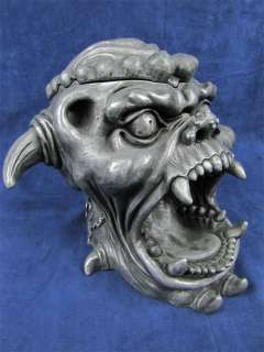 Large Screaming Gargoyle Head Astray / Stash Box Resin  