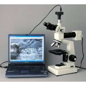  Trinocular Metallurgical Microscope + 1.3MP USB Camera 