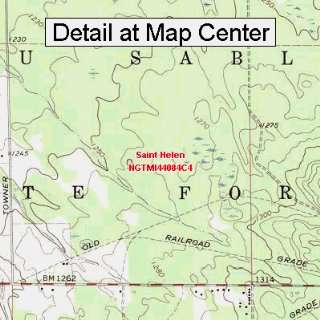  USGS Topographic Quadrangle Map   Saint Helen, Michigan 