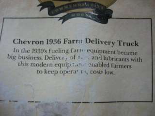 CHEVRON 1936 FARM DELIVERY TRUCK MADE ENGLAND DIECAST  