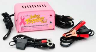   Tender Plus 12 Volt / 1.25 Amp Battery Charger, Pink: Automotive