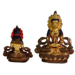  Tibetan Handmade Amatayus Buddha Statue 