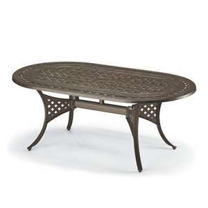   Telescope Casual 179D Oval Cast Outdoor Dining Table: Home & Kitchen