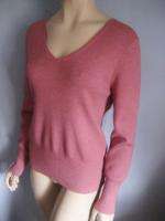 ATL STUDIO PINK CASHMERE BLEND SWEATER TOP SIZE LARGE  