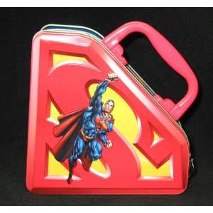 Superman Shield Shape Collectible Lunch Box Office 
