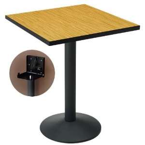  Square Flip Top Barista Table with Vinyl Edges
