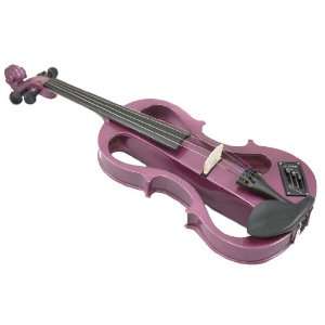 ViolinSmart Solid Wood Electric Silent Violin   Purple
