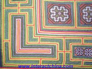 THIS IS 100% AUTHENTIC MIAO TRIBE ANTIQUE TEXTILE ART, NOT A 