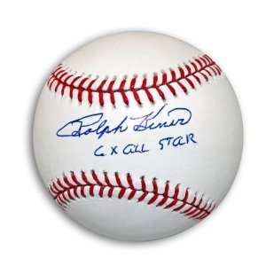  Ralph Kiner Autographed Ball   with 6X All Star 