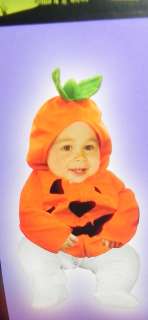 Pumpkin Costume Jacket Infant Toddler Baby New 6 12 18  