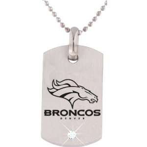   Titanium Denver Broncos Stainless Steel Dog Tag: Sports & Outdoors