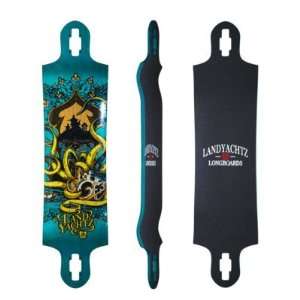   2012 Longboard Skateboard Deck With Grip Tape: Sports & Outdoors