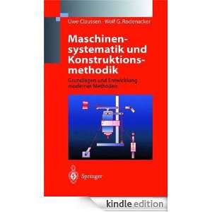 Maschinensystematik und Konstruktionsmethodik: Grundlagen und 