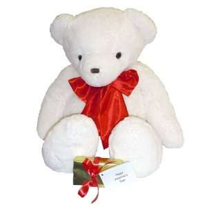    Bear, Red Bow, Box of Chocolates, and Gift Note Toys & Games