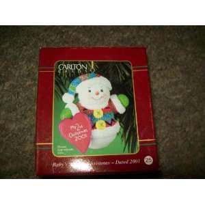 Carlton Cards Babys 2nd Christmas Ornament 2001 #25