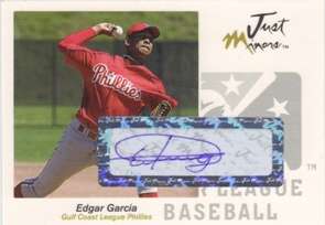 2005 Just Autographs Signatures Edgar Garcia/825 * AUTO  