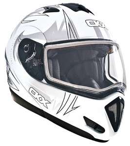 CKX Tranz RSV Modular Snowmobile Helmet Blast Matte White Medium 