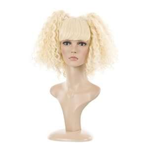  Blonde Nikki Minaj Afro Ponytail Wig  Thick Full Fringe 