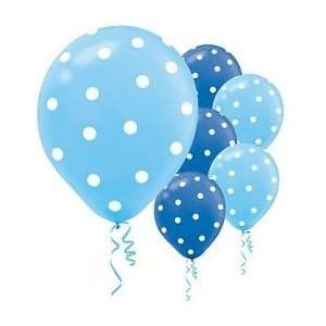  20 ct Blue Polka Dot Balloons Toys & Games