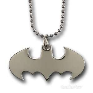   Dc Comic Batman Bat Die Cut Silver Finishing Necklace 