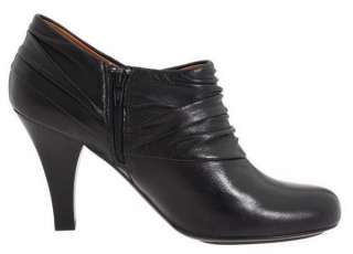   FLORINA BLACK BOOTIE WOMENS 8 NEW RETAIL $130 LEATHER UPPER  