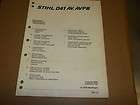 a961] Stihl Parts List Manual 041 AV Chain Saw 1980s