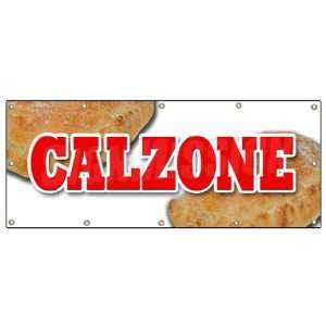  48x120 CALZONE BANNER SIGN pizza italian restaurant food 