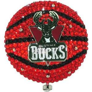 Kathrine Baumann Milwaukee Bucks Jeweled Basketball Compact:  