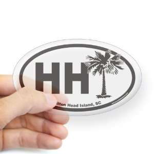  Hilton Head Island Euro South carolina Oval Sticker by 