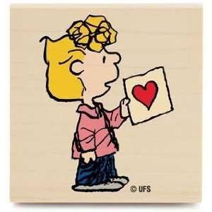  Sally Giving Her Heart Away (Peanuts)   Rubber Stamps 