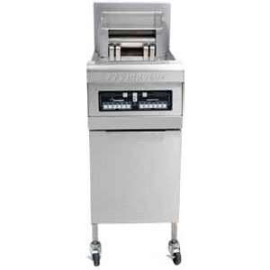   2C SC 50 lb. Split Pot High Efficiency Electric Floor Fryer with Co