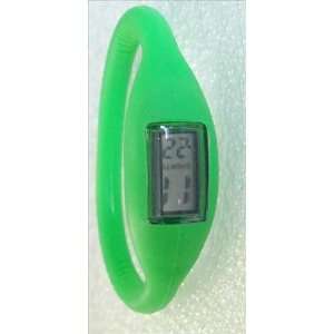 Green Silicone Sporty Style Tourmaline Negative Ion Pop Watch Small 