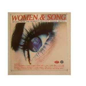   Women and Song Poster Flat Cyndi Lauper Cher En Vogue 