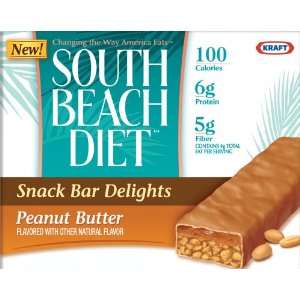 South Beach Living Snack Bar Delights, Peanut Butter, 6 Count Boxes 