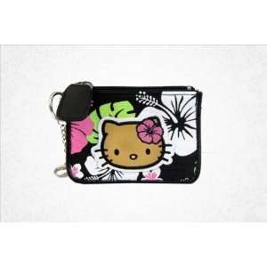   Kitty Coin Purse with Card Case Beach Girl Hibiscus Toys & Games