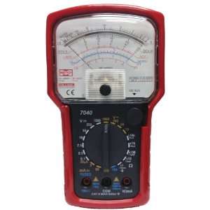 Analog Multimeter, 20 range AC/ DC general purpose, fused, M7040