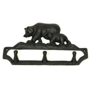  Cast Iron Bear Key Hook   Bear Decor: Office Products