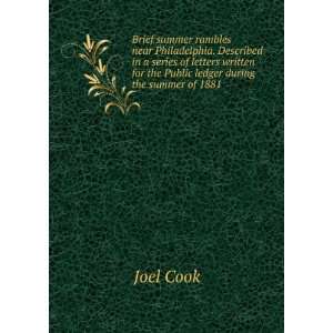   Public ledger during the summer of 1881: Joel Cook:  Books