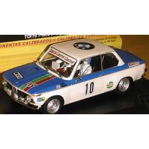   10 BMW 2002 rally Olimpia 72, White/Blue (Slot Cars) Toys & Games