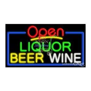  Liquor Beer Wine Neon Sign: Office Products