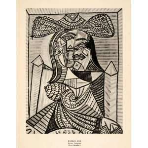  1940 Print Pablo Picasso Abstract Woman Breasts Modern 